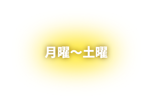 月曜～土曜